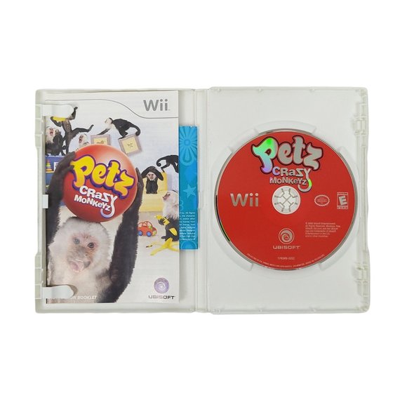 Nintendo Wii Petz Crazy Monkeyz Video Game Jewel Case Complete Manual Works - Picture 3 of 9